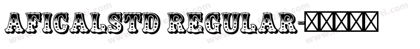 AficalStd Regular字体转换
